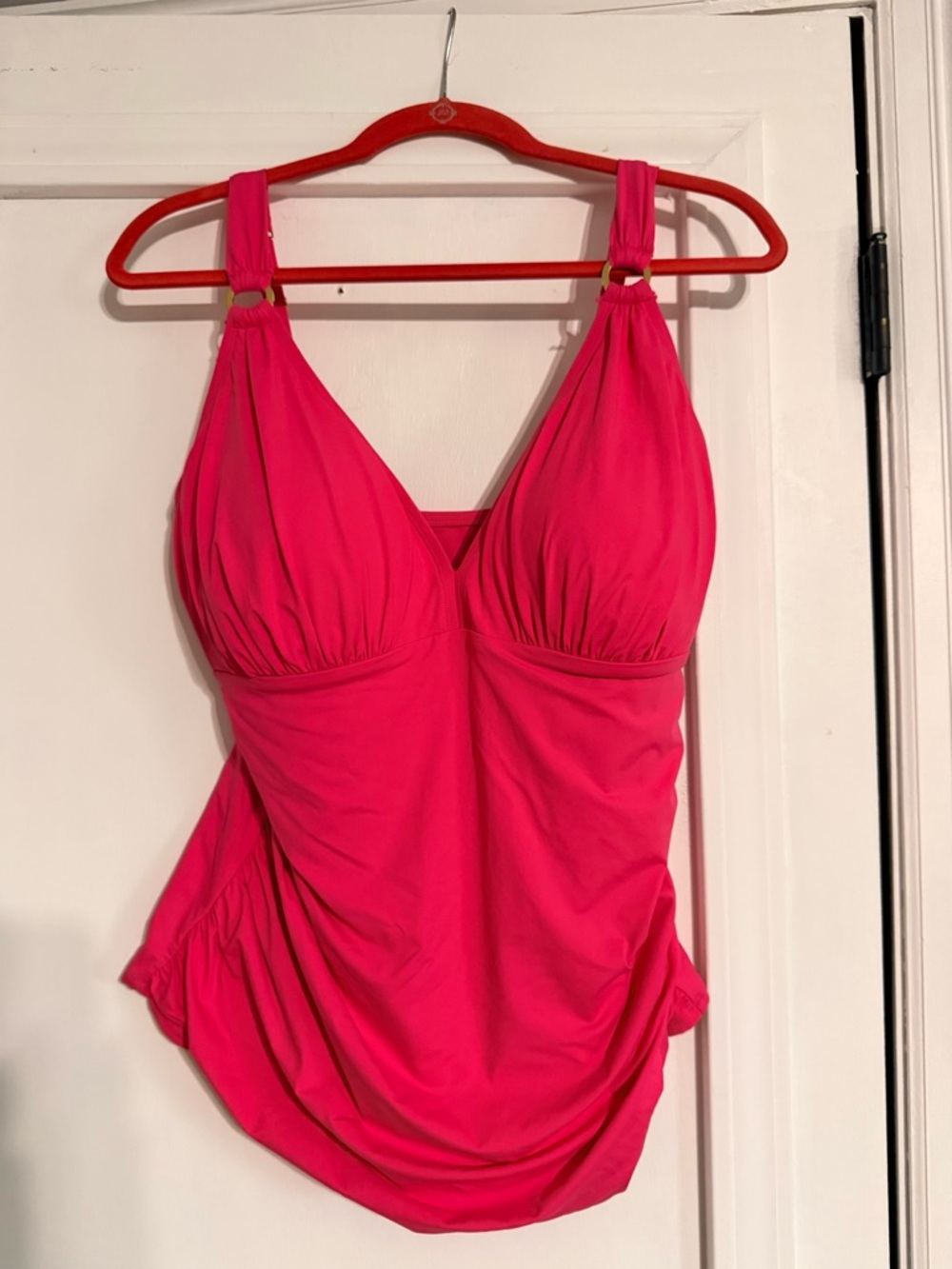 Bleu Rod Beattie Rose Red Swim Tankini Top